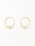 Ribbon Knot Hoop Stud Earrings for Everyday Beauty